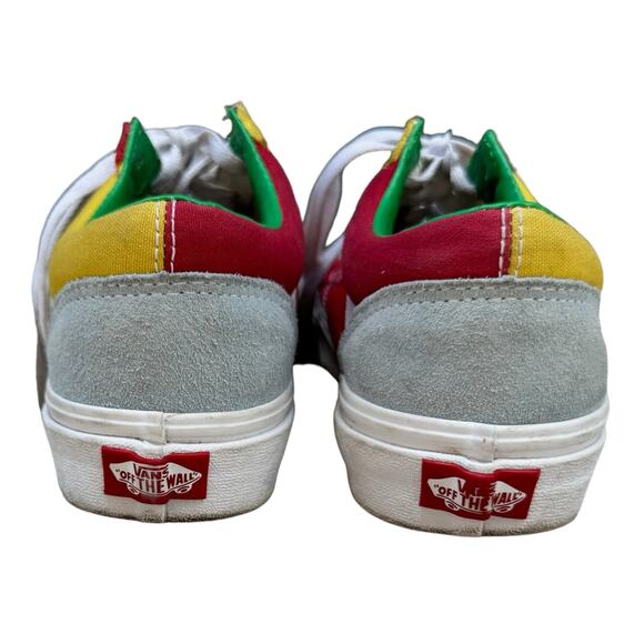 Van's Women's Old Skool Multicolor Yellow Sunshine Sneakers Style 36 - Size 7.5 - Picture 4 of 7